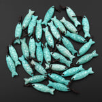 Hand Carved Natural Gemstone Fish Pendant Blue Lapis Green Amazonite Purple Amethyst Tiger's Eye Strawberry Quartz Black Onyx