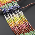 Faceted Natural White Lemon Jade Yellow Aventurine Petrified Rhodonite Sodalite Goldstone Beads 6mm hexagon Heishi Rondelle 15.5" Strand