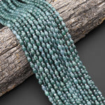 AAA Small Natural Guatemalan Jade Smooth Drum Barrel Beads 15.5" Strand