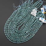 AAA Small Natural Guatemalan Jade Smooth Tube Barrel Beads 5x8mm 15.5" Strand