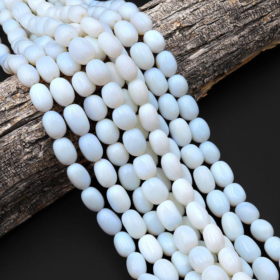 Chunky Opalite Nugget Beads 15.5" Strand