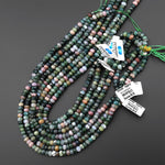 Faceted Natural Indian Agate 6x4mm Rondelle Gemstone Beads 15.5" Strand