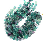 Natural Green Purple Fluorite Beads 16mm Puffy Star Gemstone 15.5" Strand