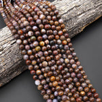 Natural Pietersite 8mm Smooth Round Beads 15.5" Strand