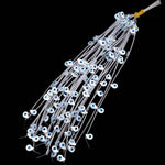 AAA Iridescent Natural White Mother of Pearl Shell Blue Evil Eye Teardrop Beads 11x8mm Strand