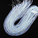 Faceted Opalite Rondelle Beads 4mm 15.5" Strand