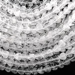 Natural Rock Quartz Heart 8mm Beads Center Drilled Gemstone 15.5" Strand