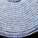 Faceted Opalite Rondelle Beads 4mm 15.5" Strand