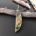 From the Old Arizona Copper Mine~ Natural Copper in Chrysocolla Crescent Moon Pendant