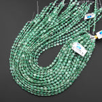 Natural Natural Green Aventurine Carved Heart Beads 6mm Gemstone 15.5" Strand