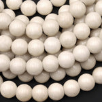 AAA Large Hole Beads 2mm 3mm Drill Natural Fossil Jasper Aka Riverstone 6mm 8mm 10mm Round Beads 8" Strand