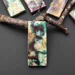 From the Old Arizona Copper Mine~ Natural Copper in Chrysocolla Long Rectangle Pendant