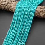 AAA Natural Blue Green Russian Amazonite Faceted Cube Beads 2mm Gemstone 15.5" Strand