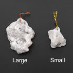 Natural Freeform White Agate Druzy Drusy Geode Slice Beads Sparkling Natural Crystal Gemstone