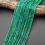 Emerald Green Agate Smooth Barrel Tube Beads 4x6mm 15.5" Strand