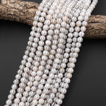 Tibetan Agate 8mm 10mm Round Beads White Dzi Agate Wavy Line Melon Pumpkin Mala Antique Boho Beads 15.5" Strand