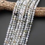 AAA Natural Green Moss Blossom Agate 4mm 6mm 8mm 10mm Round Beads 15.5" Strand