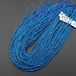 AAA Natural Teal Blue Apatite Faceted 2mm Cube Beads Gemstone 15.5" Strand b4574