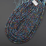 Rare Faceted Natural Ruby Kyanite Fuchsite 2mm 3mm 4mm Round Beads Gemstone 15.5" Strand