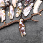 Large Natural Freshwater Baroque Blister Pearl Pendant
