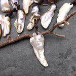 Large Natural Freshwater Baroque Blister Pearl Pendant