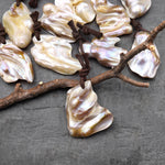 Natural Freshwater Baroque Blister Pearl Pendant Wild Shapes PDT0790