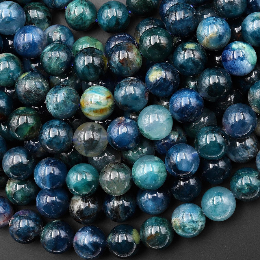 Real Natural Richterite Sugilite Smooth 8mm 9mm 10mm 11mm 12mm Round Beads From South Africa 15.5" Strand