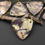 From the Old Arizona Copper Mine~ Natural Copper in Chrysocolla Triangle Slice 2 Two Hole Pendant