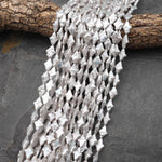 AAA Real Genuine Natural Freshwater White Celestial Sparkle Star Pearl 15.5" Strand