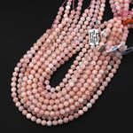 Natural Morganite Beads Smooth 6mm 8mm 10mm Round Beads Genuine Pink Peach Beryl Aquamarine Gemstone 15.5" Strand