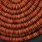 AAA Sparkling Goldstone Sandstone Smooth Thin Saucer Rondelle Beads 6mm 15.5" Strand