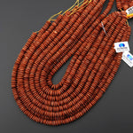 AAA Sparkling Goldstone Sandstone Smooth Thin Saucer Rondelle Beads 6mm 15.5" Strand
