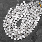 AAA Real Genuine Natural Freshwater White 4 Four Leaf Clover Pearl 15.5" Strand
