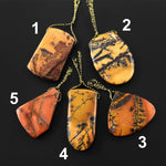 Natural Utah Black Feather Jasper Pendant Top Side Drilled One of a Kind Hand Cut B0847
