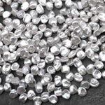 AAA Small Natural White Keishi Pearl 6mm Teardrop Petal Top Side Drilled 15.5" Strand