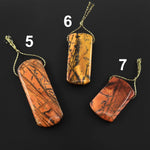 Natural Utah Black Feather Jasper Pendant Top Side Drilled One of a Kind Hand Cut B0850