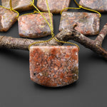 Natural Pink Ocean Agate Saddle Locket Side Drilled Pendant From Madagascar