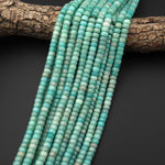 Natural Peruvian Amazonite Beads 7mm Rondelle Heishi 15.5" Strand