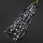 AAA Natural Black Mother of Pearl Hand Carved Heart Beads 8mm 10mm 12mm