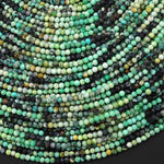 Natural Nevada Variscite 2mm Round Beads 15.5" Strand