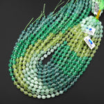 Whispering Canopy Jade Faceted 6mm Cube Beads Soothing Green Gemstone 15.5" Strand