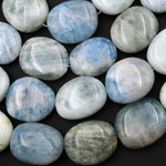 Large Blue Aquamarine Beads Huge Pebble Nuggets Real Genuine Aquamarine Gemstone Statement Beads 15.5" Strand