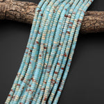 Impression Jasper Heishi Beads 6mm 8mm Aka Snake Skin Jasper Aqua Terra Jasper 15.5" Strand