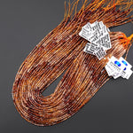 AAA Faceted Genuine Natural Zircon 2mm Cube Beads Champagne Gold Orange Red Brown Diamond Cut Ombre Gemstone 15.5" Strand