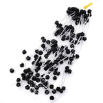 Natural Black Rainbow Obsidian Hand Carved Rose Flower Gemstone Beads 8mm 10mm 12mm Strand