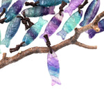 AAA Hand Carved Natural Fluorite Fish Charm Pendant Focal Bead