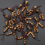 Natural 8mm Genge Wood Guru Bead with 6mm Disciple Counting Beads Set
