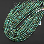 AAA Natural Blue Green African Turquoise Heishi Beads 4mm 6mm 8mm Gemstone 15.5" Strand