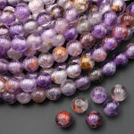 Large Hole Beads 2mm 3mm Drill Natural Super 7 6mm 8mm 10mm 12mm Round Beads 8" Strand