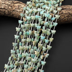 Faceted Natural Hemimorphite Butterfly Beads 10mm Carved Gemstone 15.5" Strand